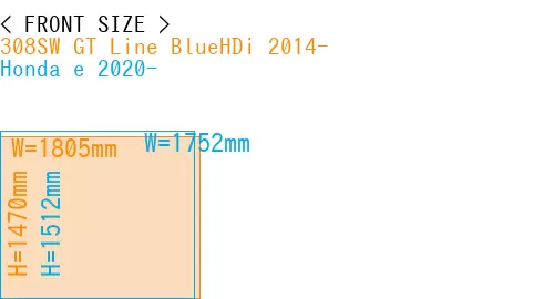 #308SW GT Line BlueHDi 2014- + Honda e 2020-